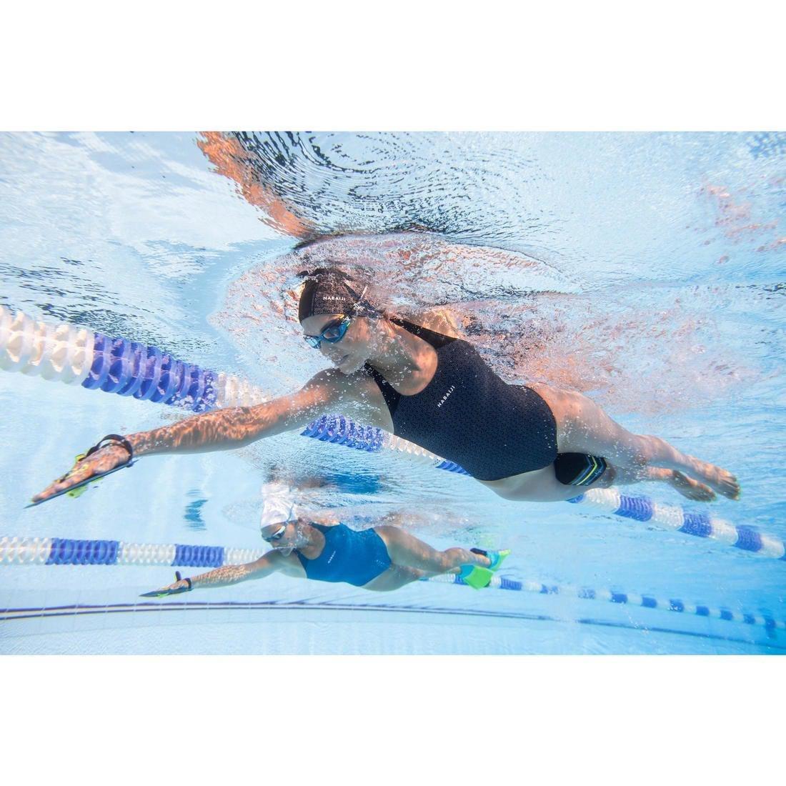 Kids' Swimming Goggles Spirit Smoked Lenses, Blue, No Color, large image number 4