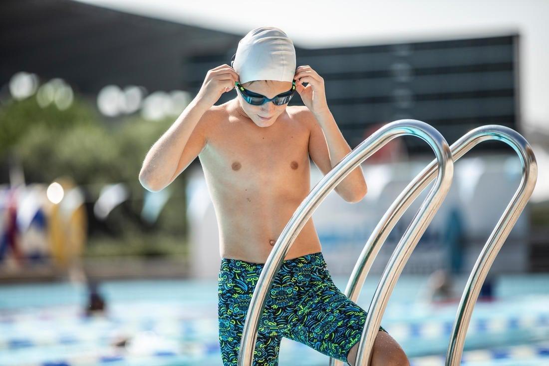 Kids' Swimming Goggles Spirit Smoked Lenses, Blue, No Color, large image number 5