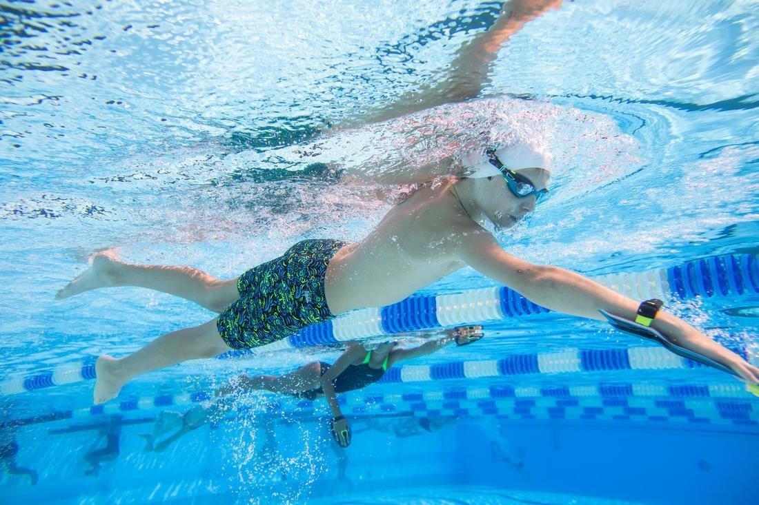 Kids' Swimming Goggles Spirit Smoked Lenses, Blue, No Color, large image number 6