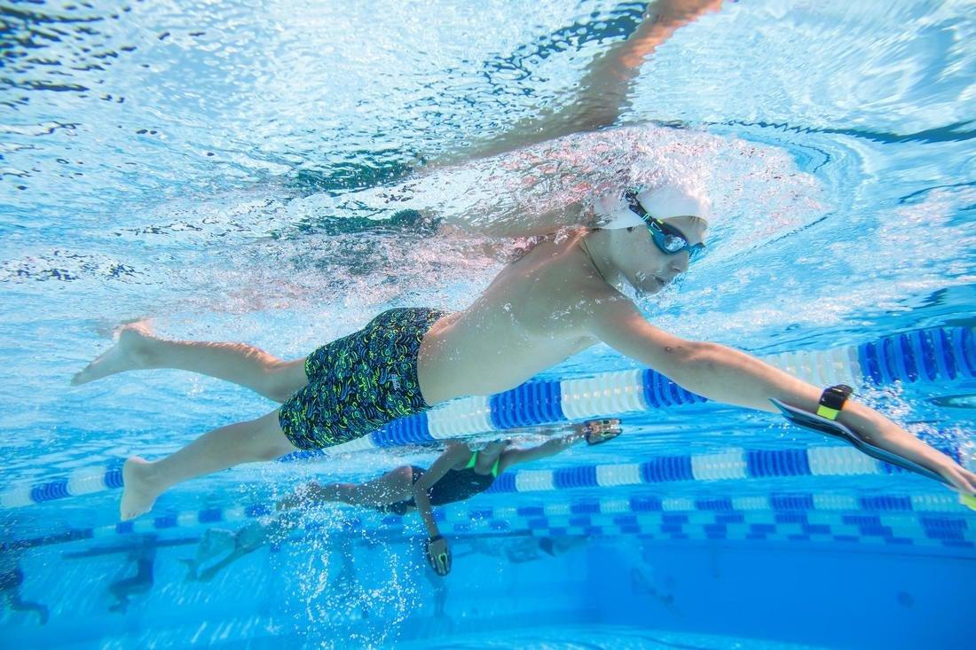 NABAIJI - Kids' Swimming Goggles Spirit Smoked Lenses, Blue