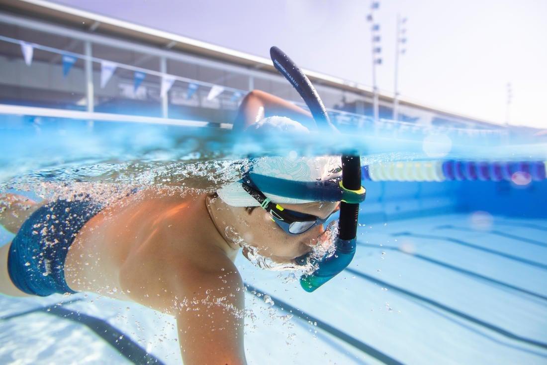 Kids' Swimming Goggles Spirit Smoked Lenses, Blue, No Color, large image number 7