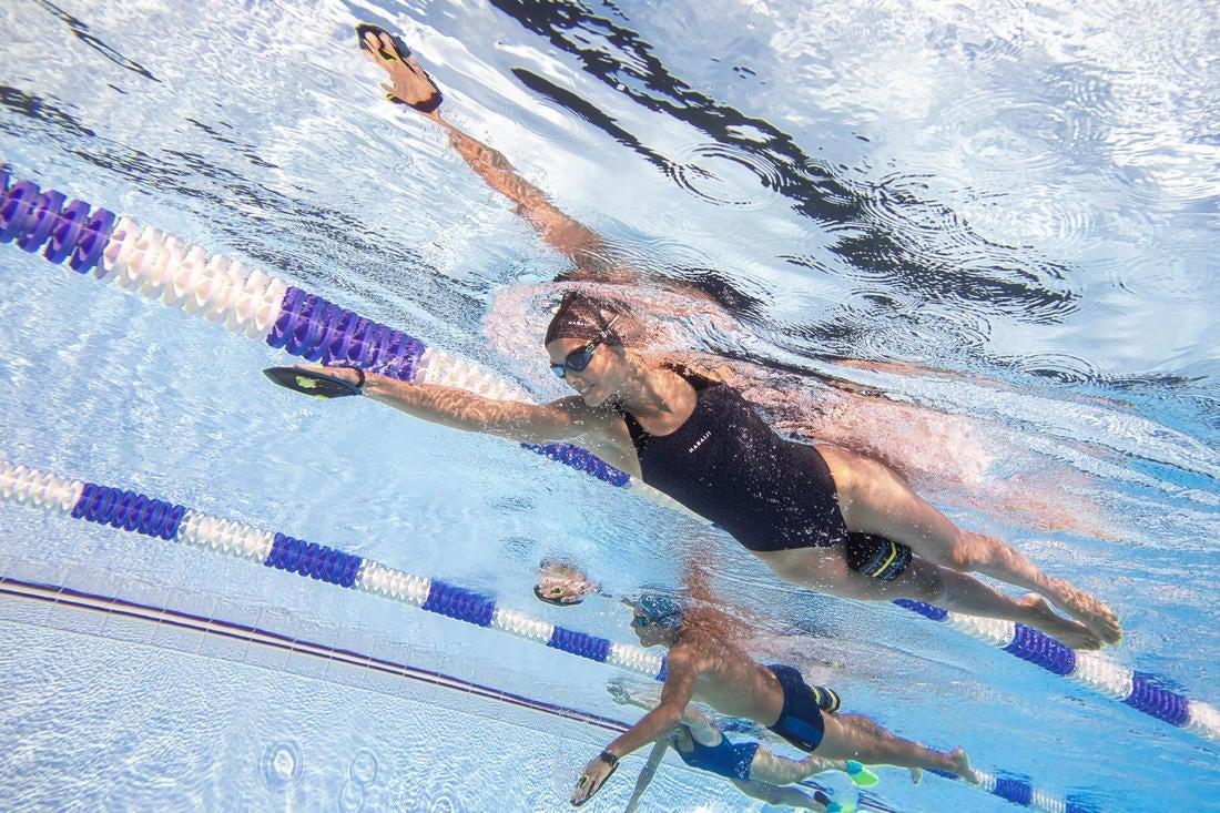 Kids' Swimming Goggles Spirit Smoked Lenses, Blue, No Color, large image number 10