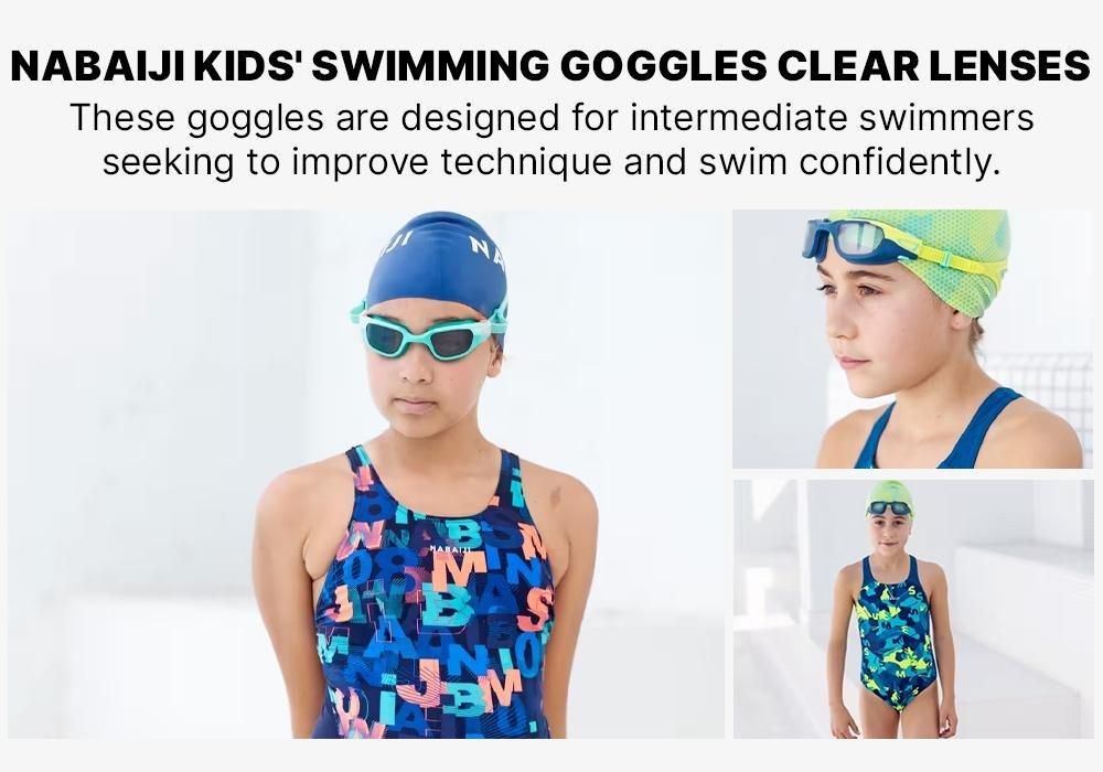 Kids' Swimming Goggles Spirit Smoked Lenses, Blue, No Color, large image number 18