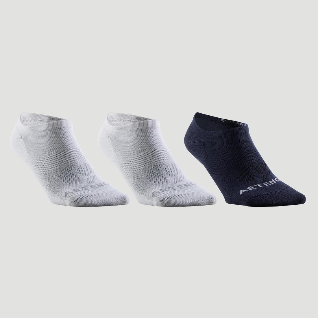 Unisex Low Sports Socks - Tri-Pack Rs 160, White, , large image number 1