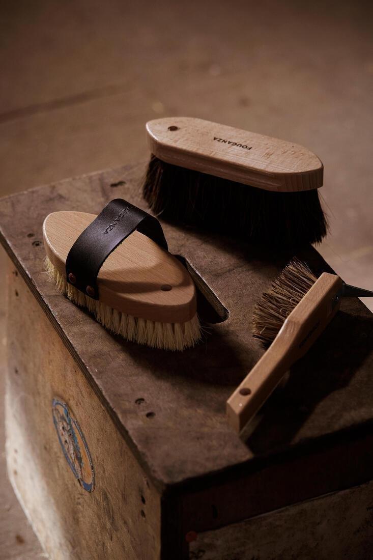 Horse Riding Dandy Brush with Very Soft Bristles, No Color, large image number 3