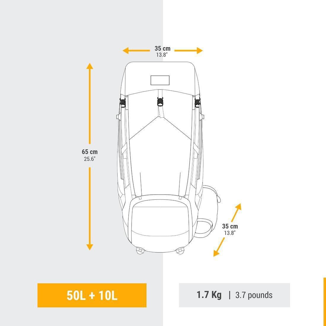 Forclaz 50 outlet dimensions