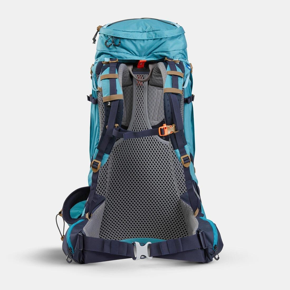 PURPLE Women's Trekking Backpack 45+10 L - MT500 AIR, No Color, large image number 4