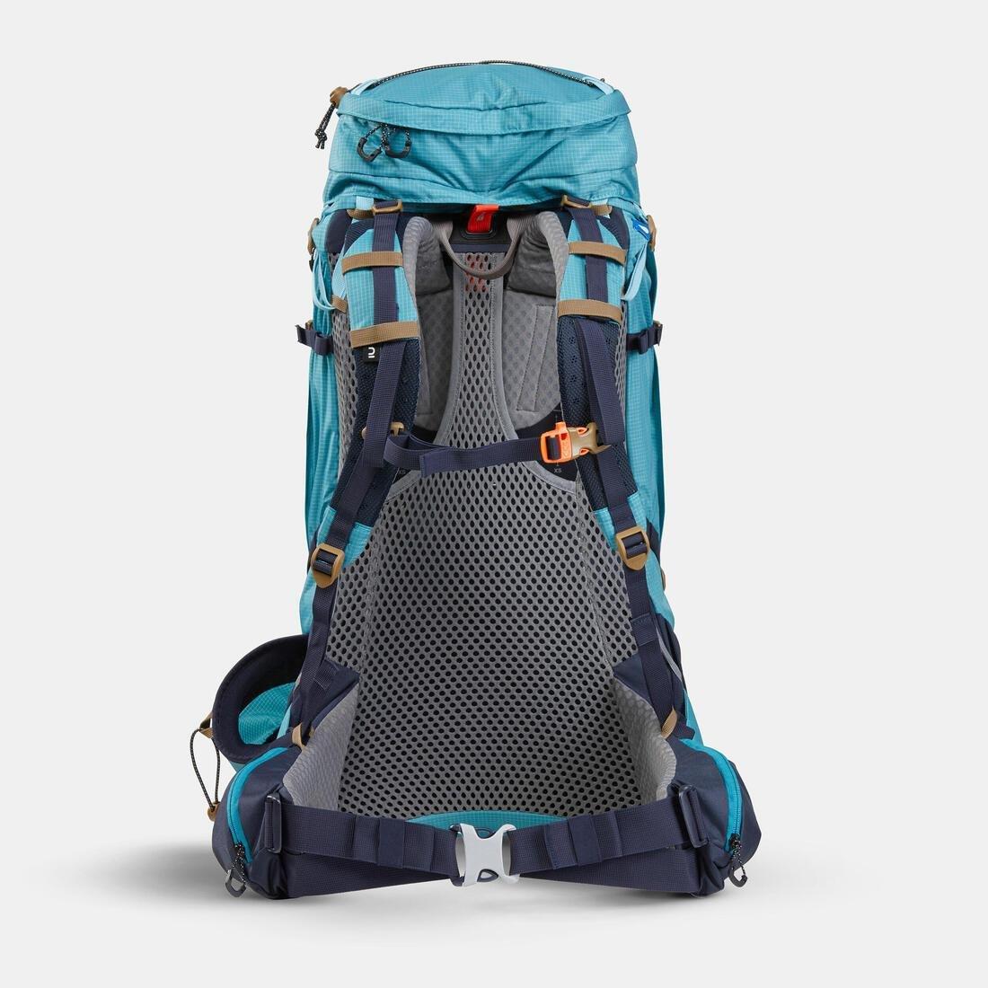 FORCLAZ - Women's Trekking Backpack 45+10 L - MT500 AIR, BLUE GREY