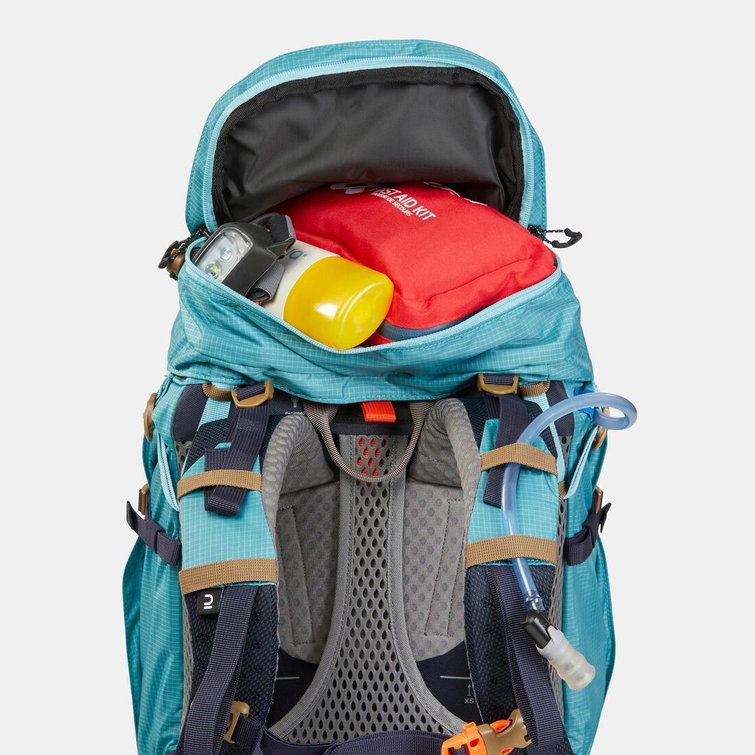 PURPLE Women's Trekking Backpack 45+10 L - MT500 AIR, No Color, large image number 8
