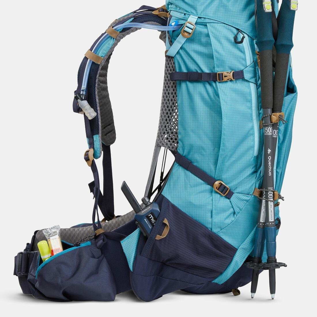 PURPLE Women's Trekking Backpack 45+10 L - MT500 AIR, No Color, large image number 10