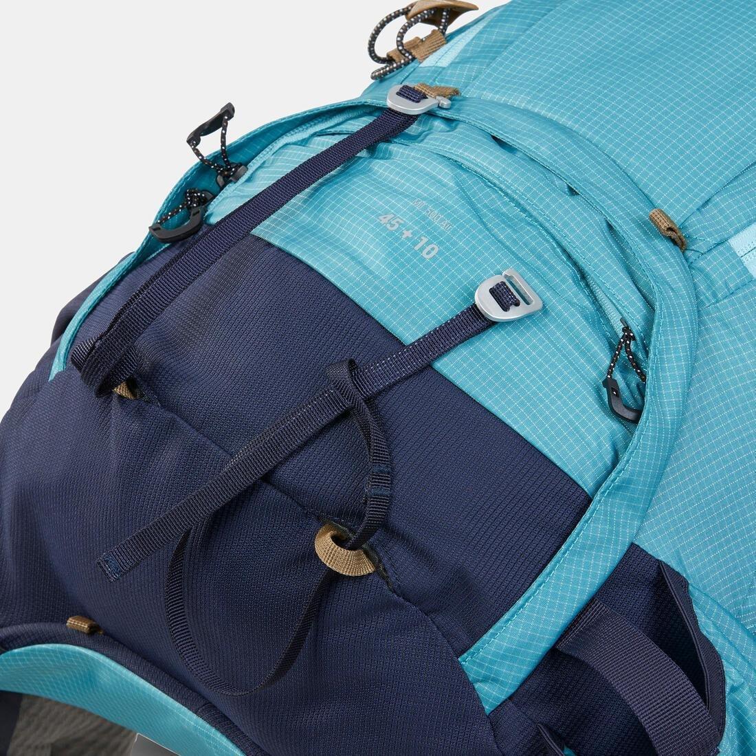 PURPLE Women's Trekking Backpack 45+10 L - MT500 AIR, No Color, large image number 13
