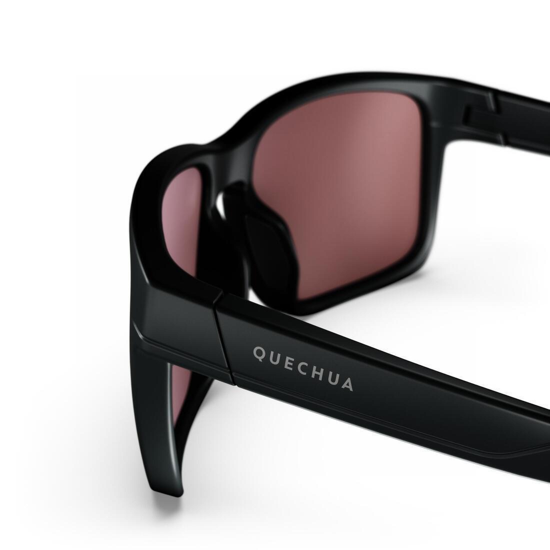 Adult hiking sunglasses MH530 Category, Black, No Color, large image number 3