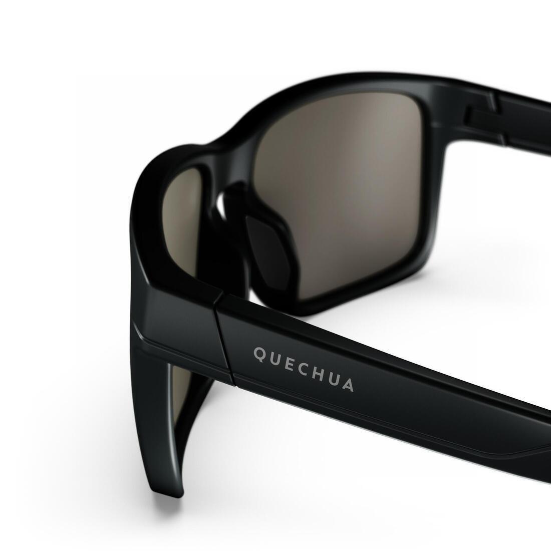 QUECHUA - Adults Sunglasses, Category 3, Black