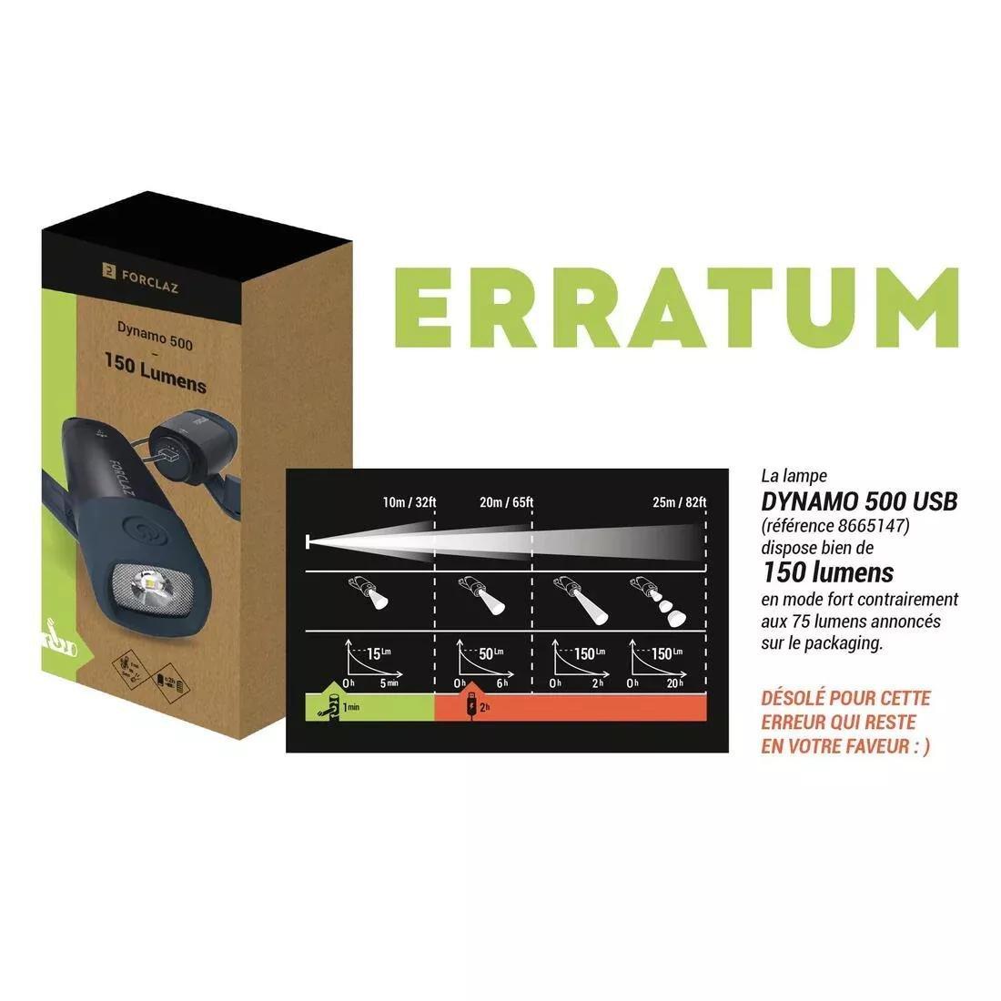 Rechargeable torch - 150 lumens - Dynamo 500 V2, green, No Color, large image number 10