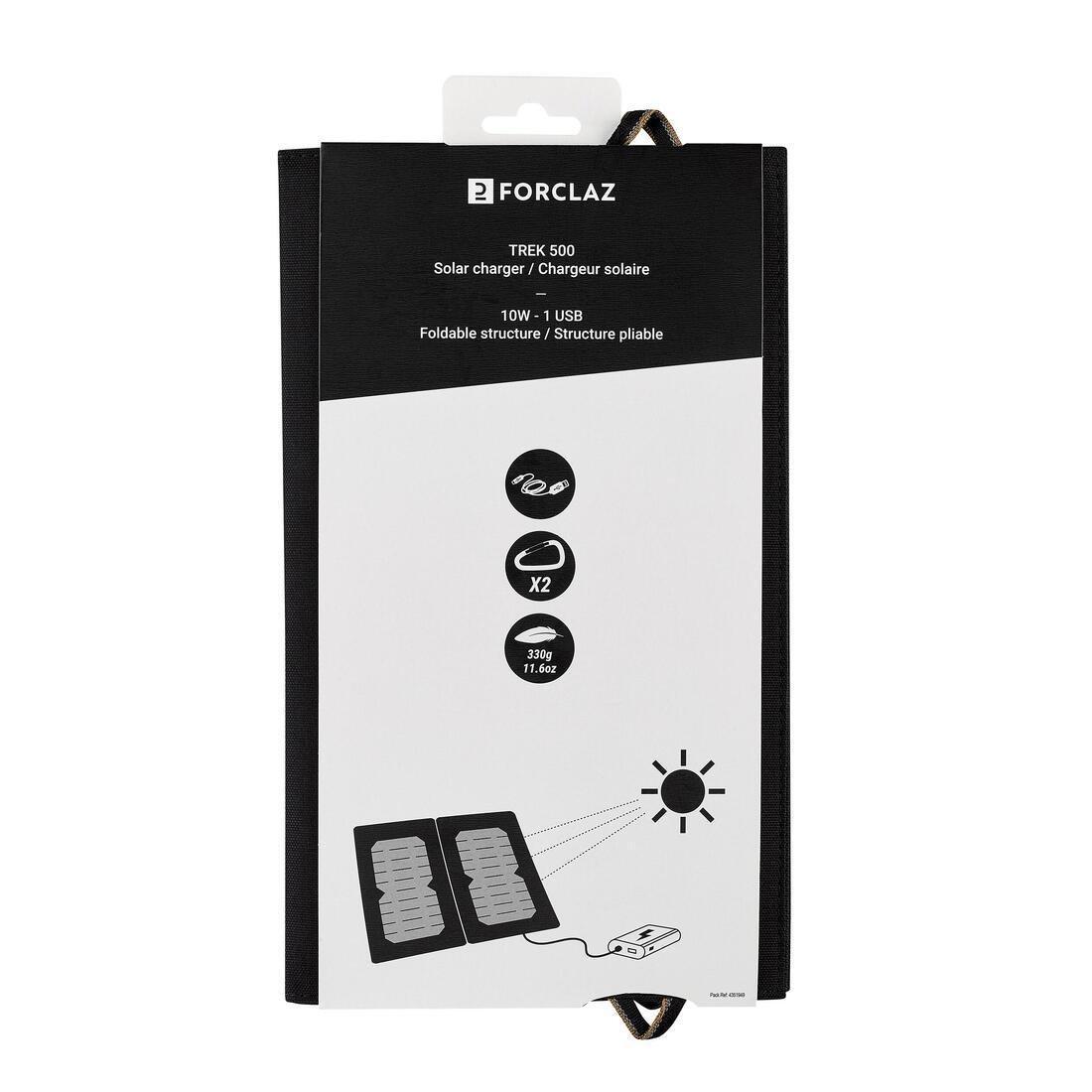 FORCLAZ - Portable Usb Solar Panel - Slr 500 - 10W