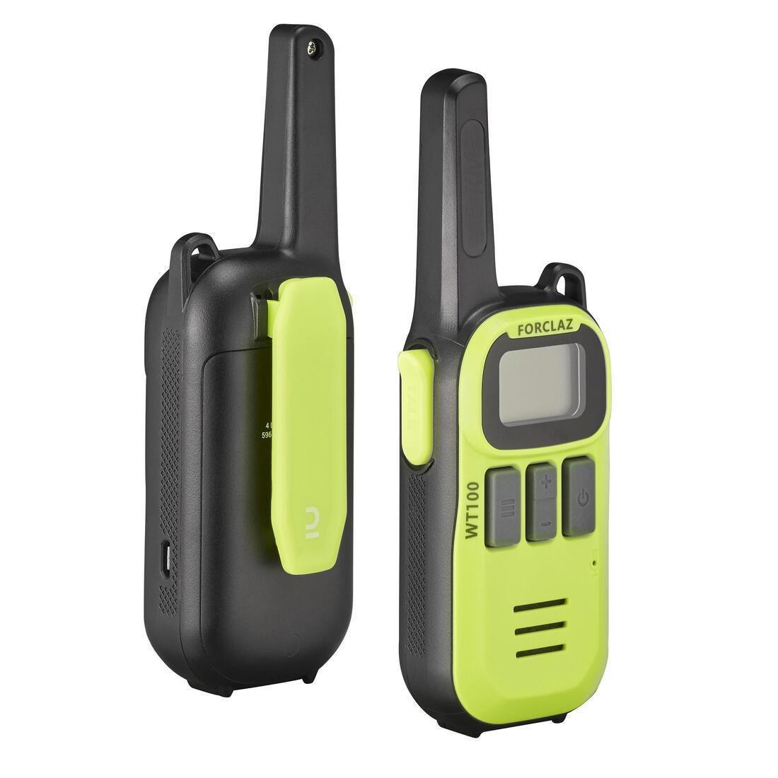 DEFAULT Pair of USB rechargeable walkie talkies - 5 km - WT100, , large image number 0