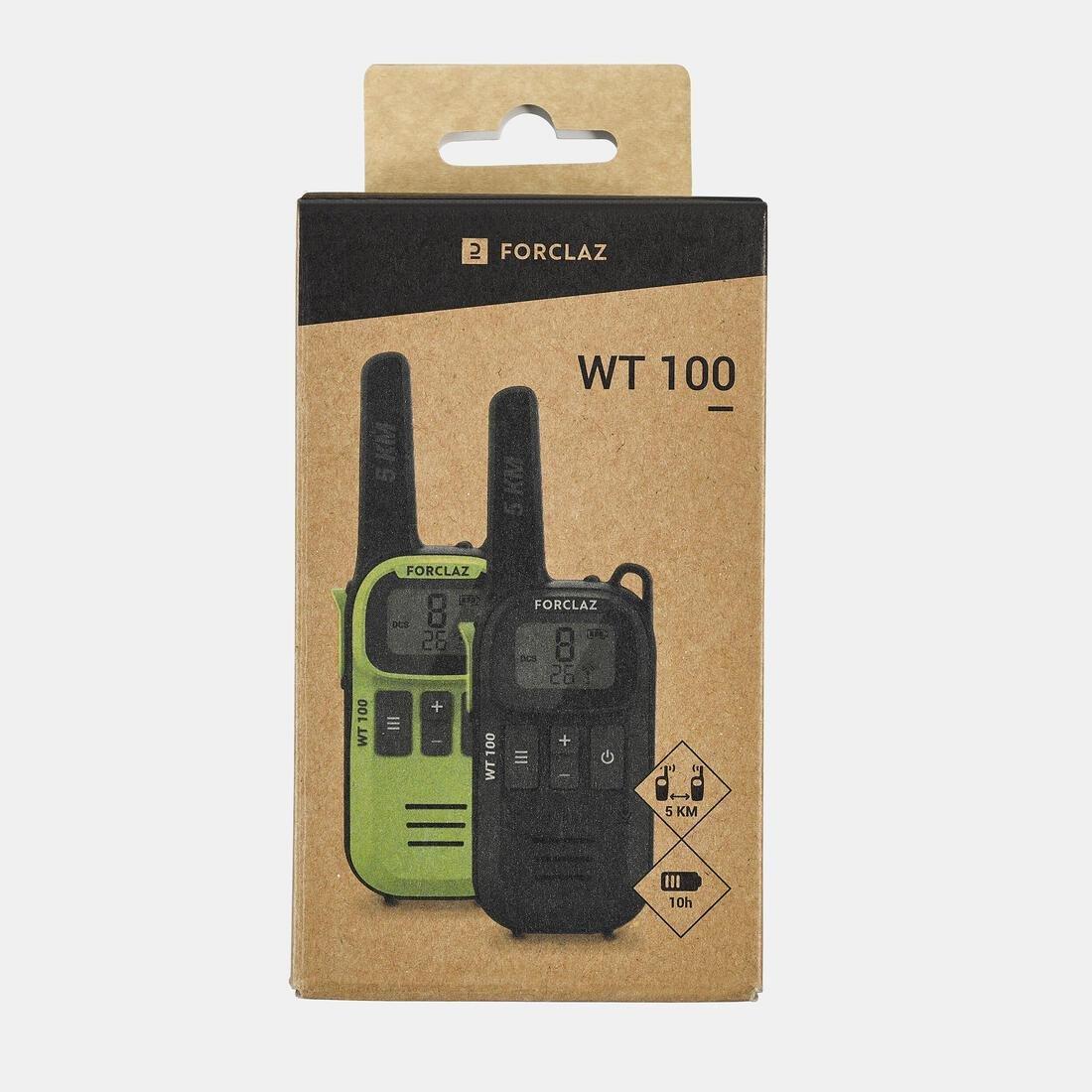 DEFAULT Pair of USB rechargeable walkie talkies - 5 km - WT100, , large image number 1