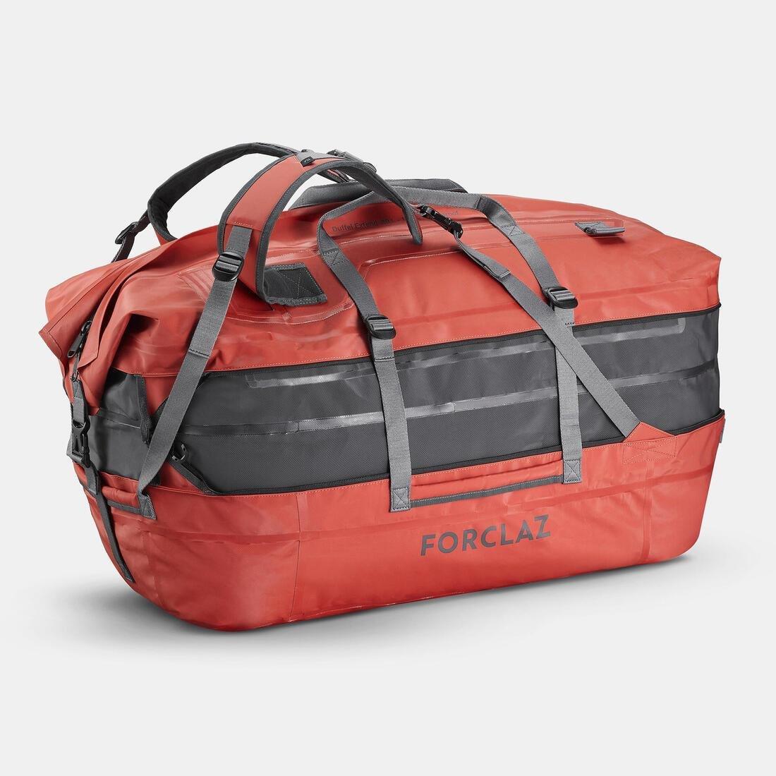 BRICK RED Waterproof Trekking Carry Bag - 80 L to 120 L - DUFFEL 900 EXTEND WP, No Color, large image number 1