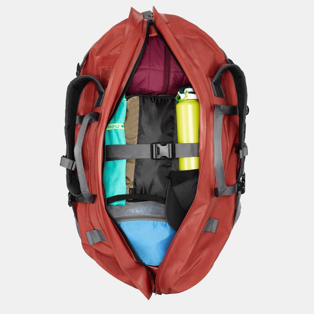 BRICK RED Waterproof Trekking Carry Bag - 80 L to 120 L - DUFFEL 900 EXTEND WP, No Color, large image number 3