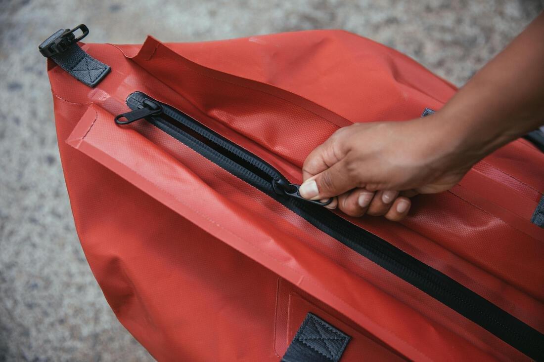 BRICK RED Waterproof Trekking Carry Bag - 80 L to 120 L - DUFFEL 900 EXTEND WP, No Color, large image number 12