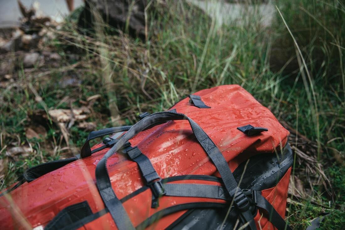 BRICK RED Waterproof Trekking Carry Bag - 80 L to 120 L - DUFFEL 900 EXTEND WP, No Color, large image number 13