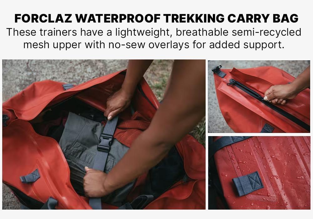 BRICK RED Waterproof Trekking Carry Bag - 80 L to 120 L - DUFFEL 900 EXTEND WP, No Color, large image number 17