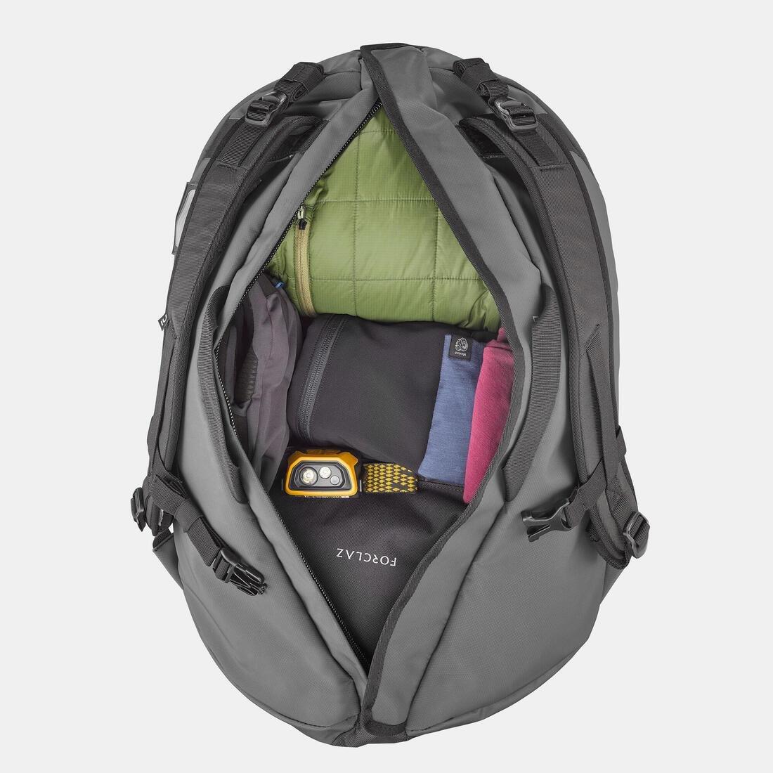 Trekking Duffel Bag - Duffel 100 Basic, Carbon Grey, No Color, large image number 6
