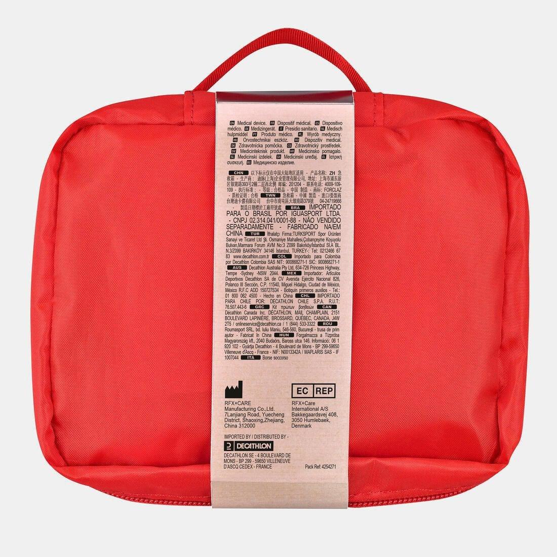 FORCLAZ - 41 Pieces First-Aid Kit - 100, Red