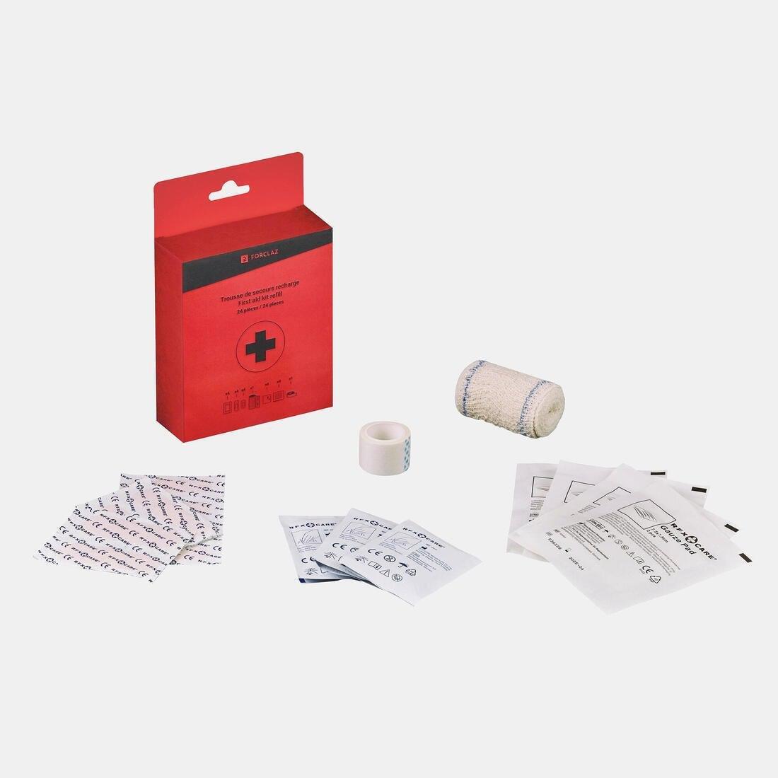 First Aid Kit Refill - 24 Piece Title, Red, No Color, large image number 2
