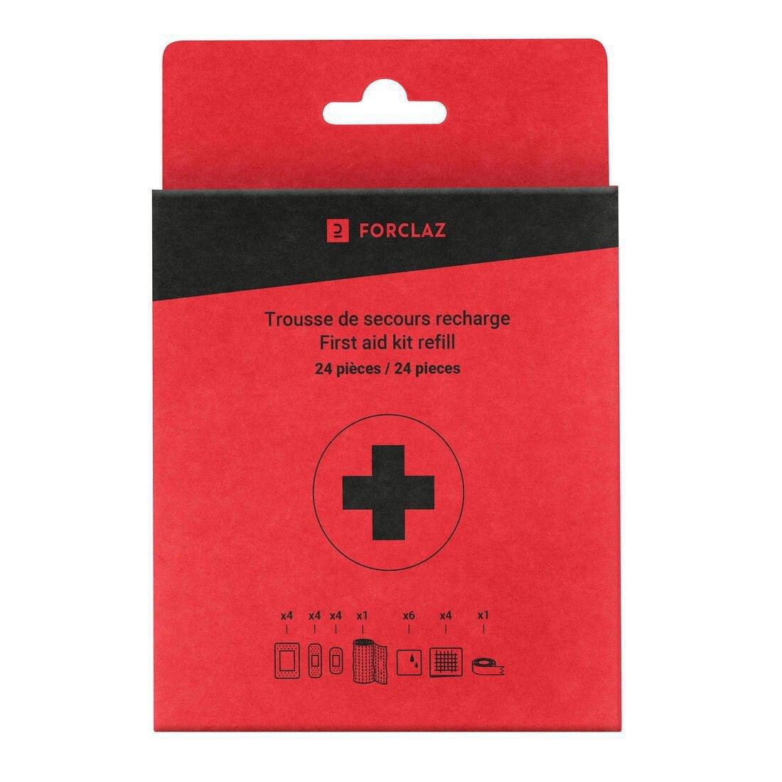 First Aid Kit Refill - 24 Piece Title, Red, , large image number 3