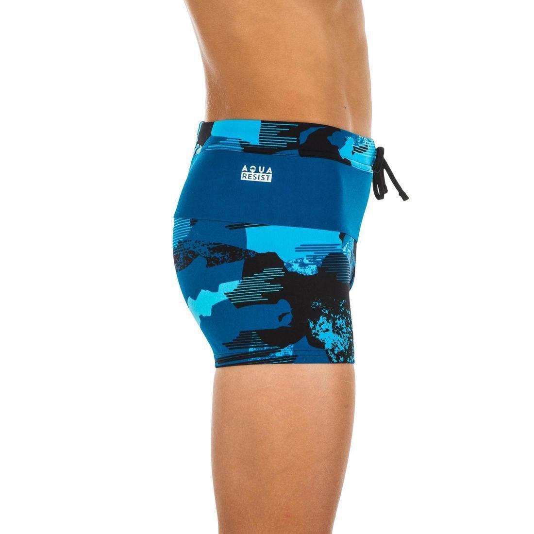 Kids Boys Swimming Boxers Pool - 100, Blue, No Color, medium
