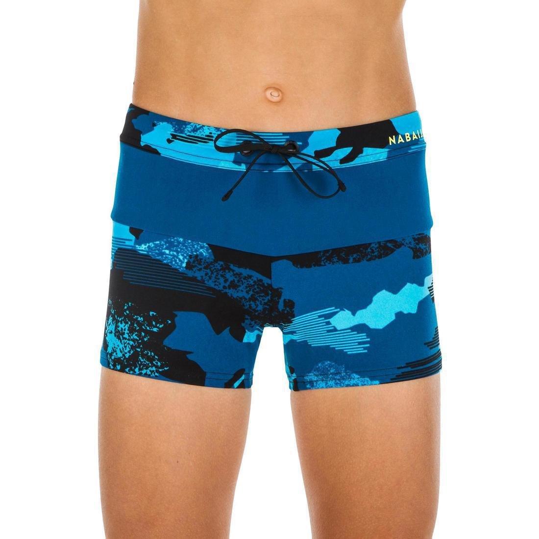 Kids Boys Swimming Boxers Pool - 100, Blue, No Color, large image number 2