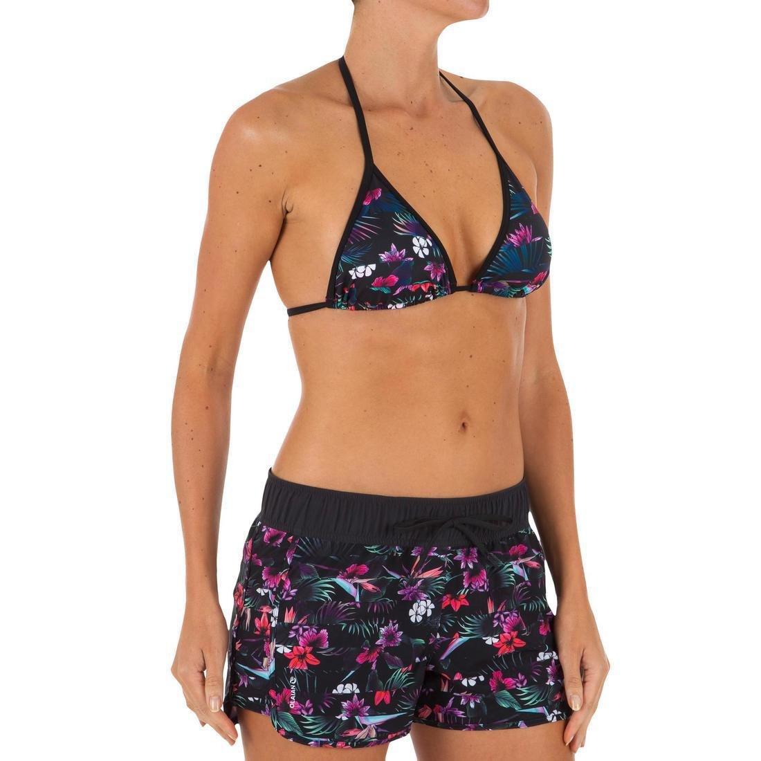 Women Sliding Triangle Swimsuit Top With Removable Padded Cups Mae Bora, Black, No Color, large image number 3