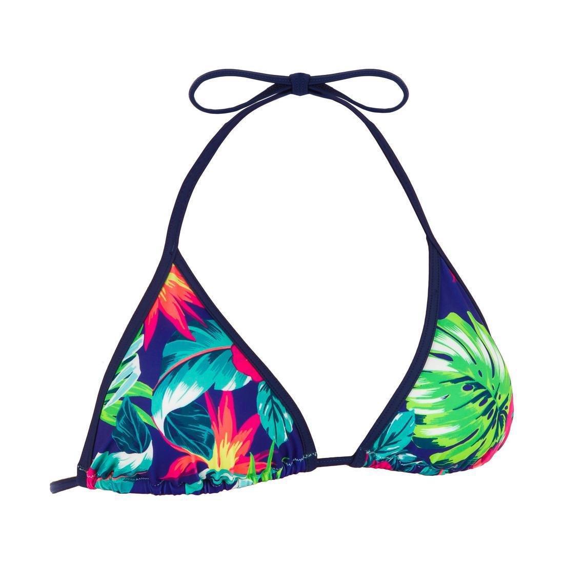 Womens Sliding Triangle Swimsuit Top With Removable Padded Cups Mae Bora, Black, , large image number 9