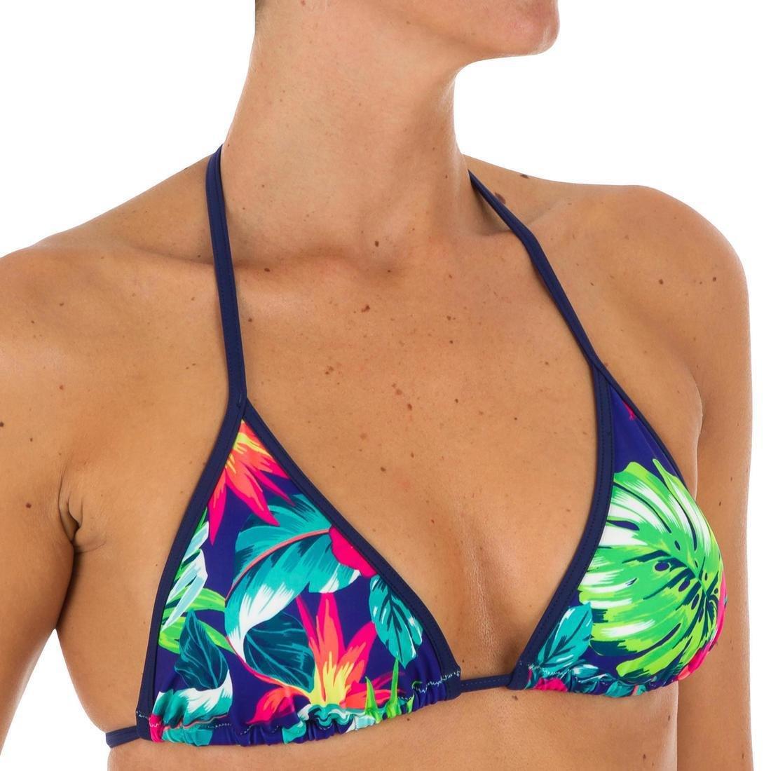 Womens Sliding Triangle Swimsuit Top With Removable Padded Cups Mae Bora, Black, , large image number 13