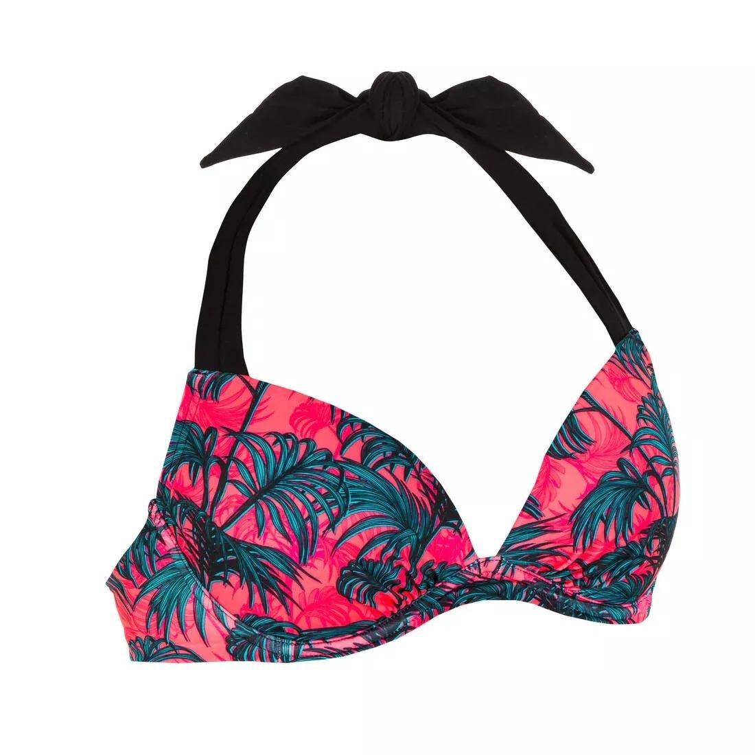 Women's push-up swimsuit top ELENA FOLY, pink, , large image number 4