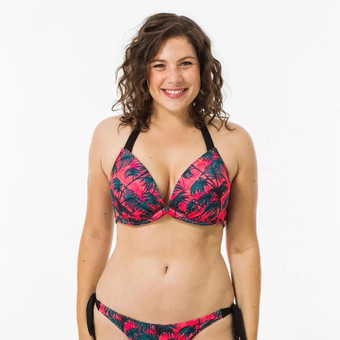 Women's push-up swimsuit top ELENA FOLY, pink, , large image number 7