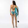 OLAIAN - Women's surfing swimsuit bikini top with adjustable back BEA KOGA MALDIVES, GREEN