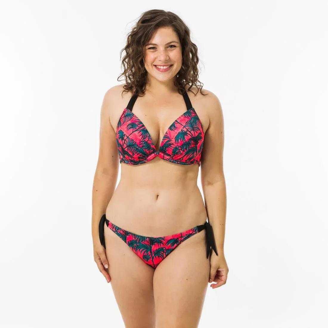 Extra S  Sabi WakuWomen's   Swimsuit Bottom Notched And Knotted, Pink, No Color, large image number 5