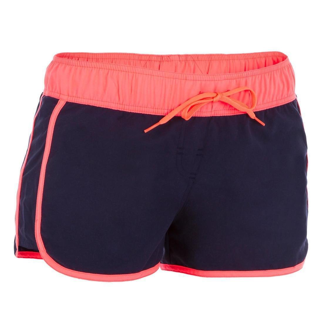Women's Boardshorts With Elasticated Waistband And Drawstring Tini Colorb, Black, , large image number 1