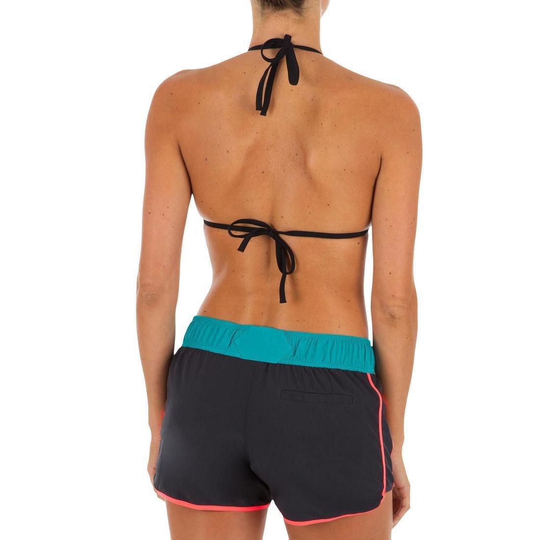 Women's Boardshorts With Elasticated Waistband And Drawstring Tini Colorb, Black, , large image number 4