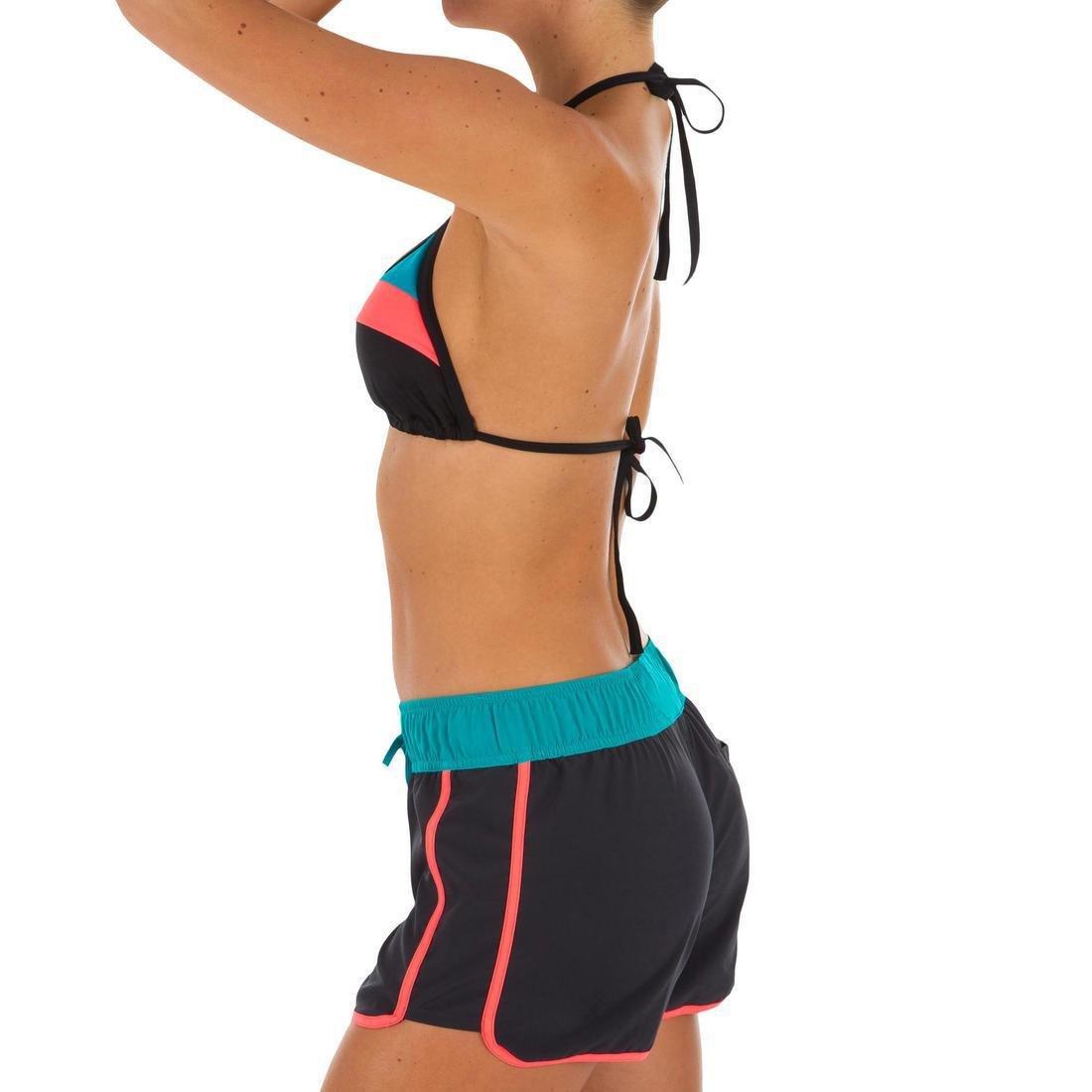 Women's Boardshorts With Elasticated Waistband And Drawstring Tini Colorb, Black, , large image number 5