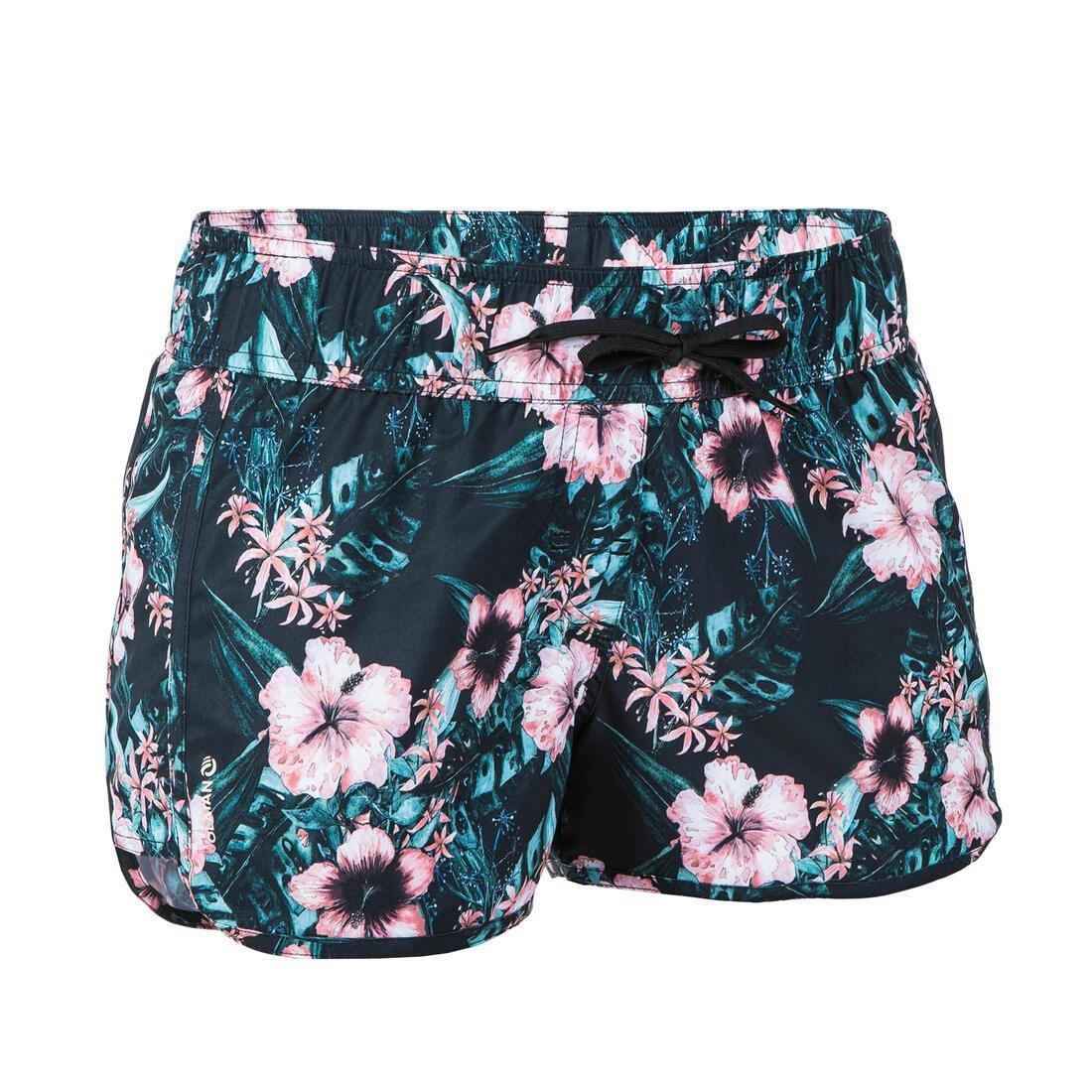 Women's Boardshorts With Elasticated Waistband And Drawstring Tini Colorb, Black, , large image number 13