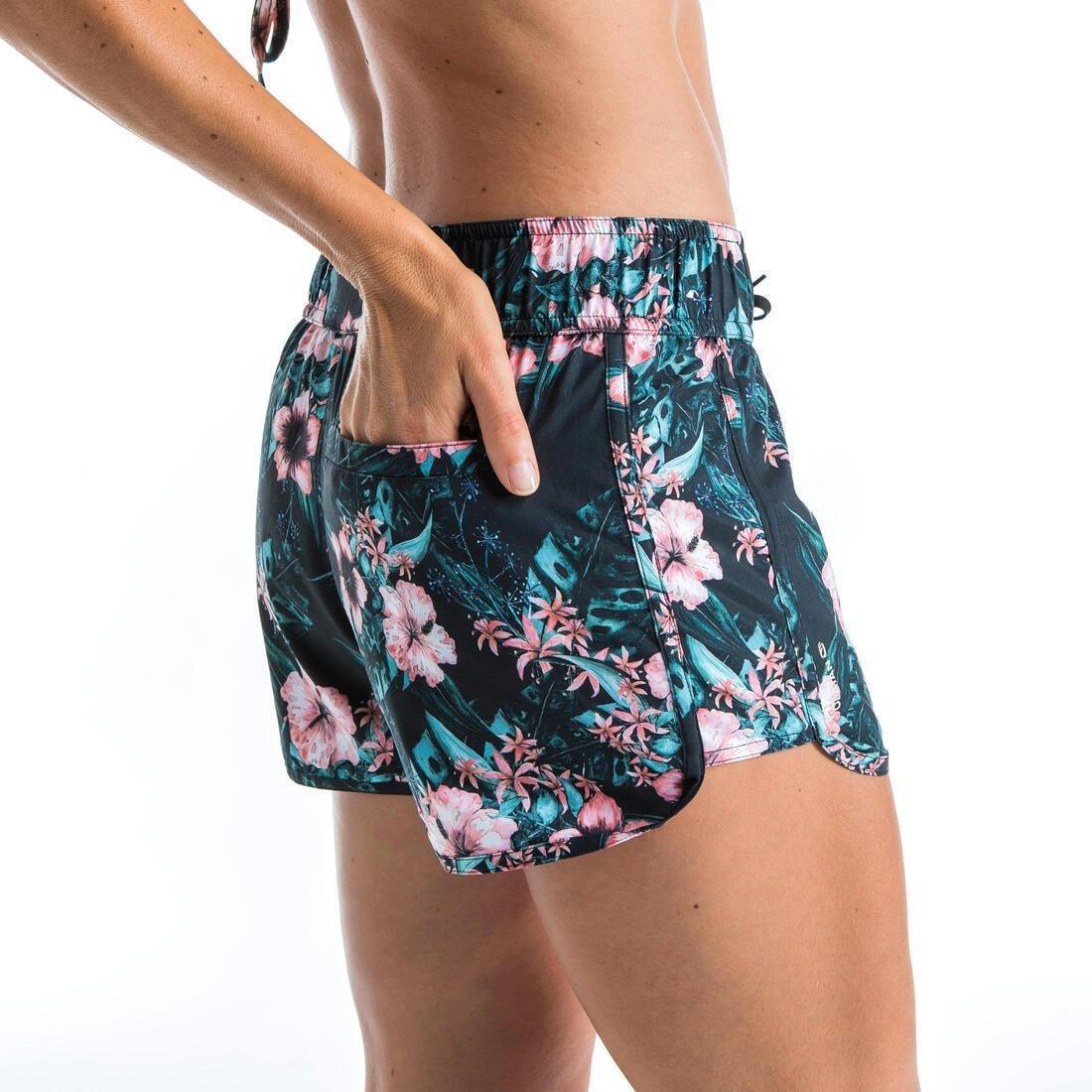 Women's Boardshorts With Elasticated Waistband And Drawstring Tini Colorb, Pink, No Color, large image number 11