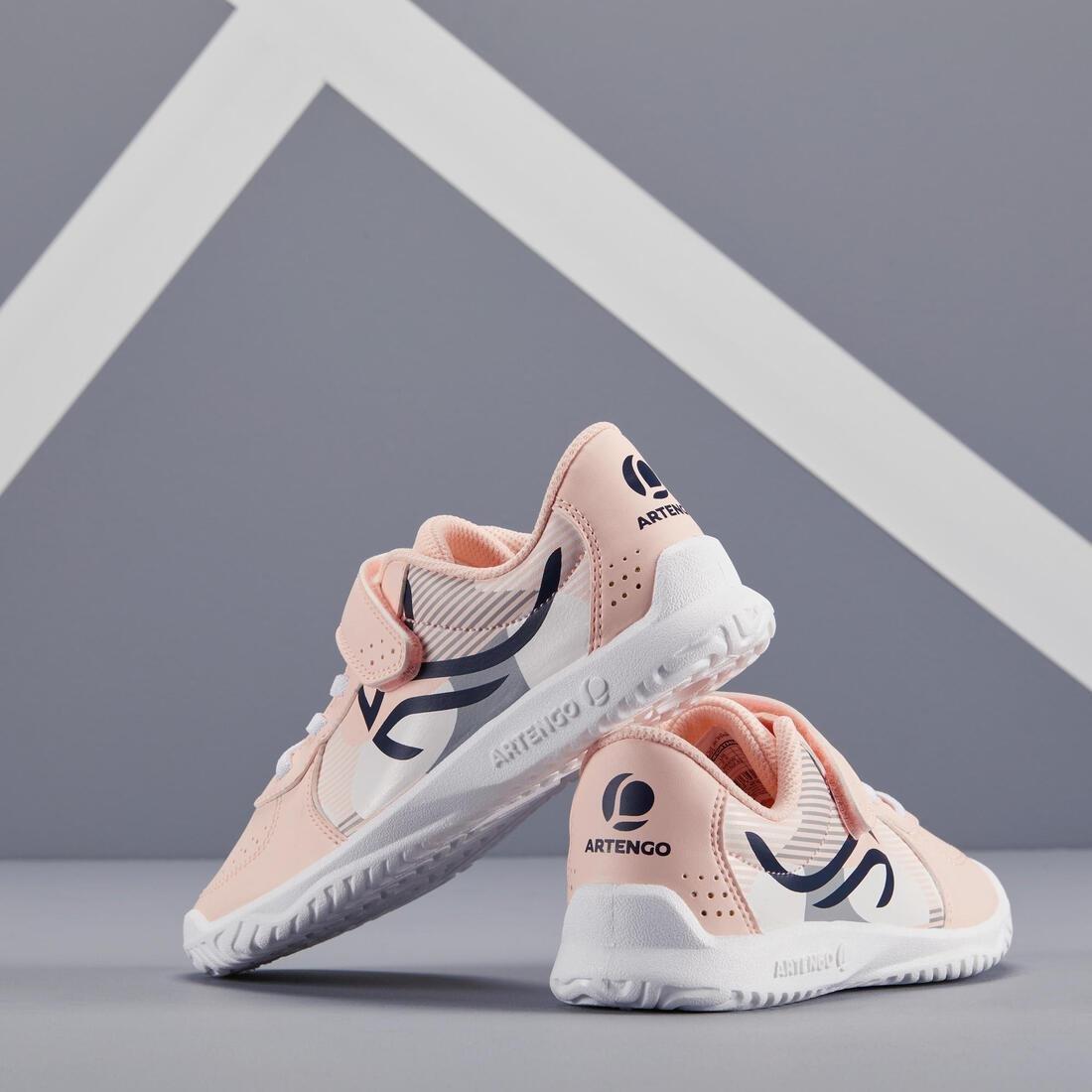 Kids' Tennis Shoes TS130, Fluo Pale Peach, No Color, large image number 5