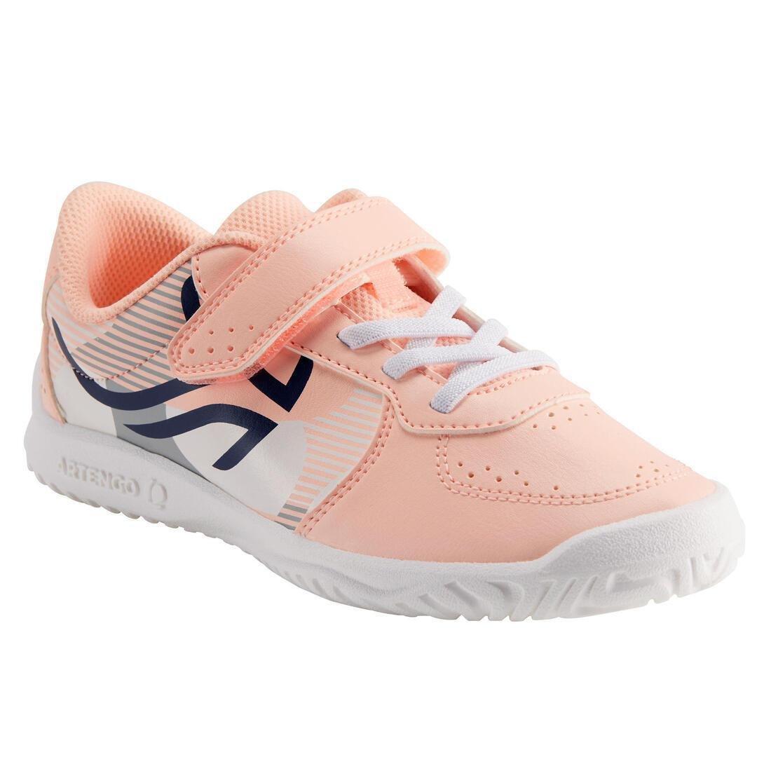 DECATHLON - Kids Tennis Shoes Ts130, Fluo Pale Peach