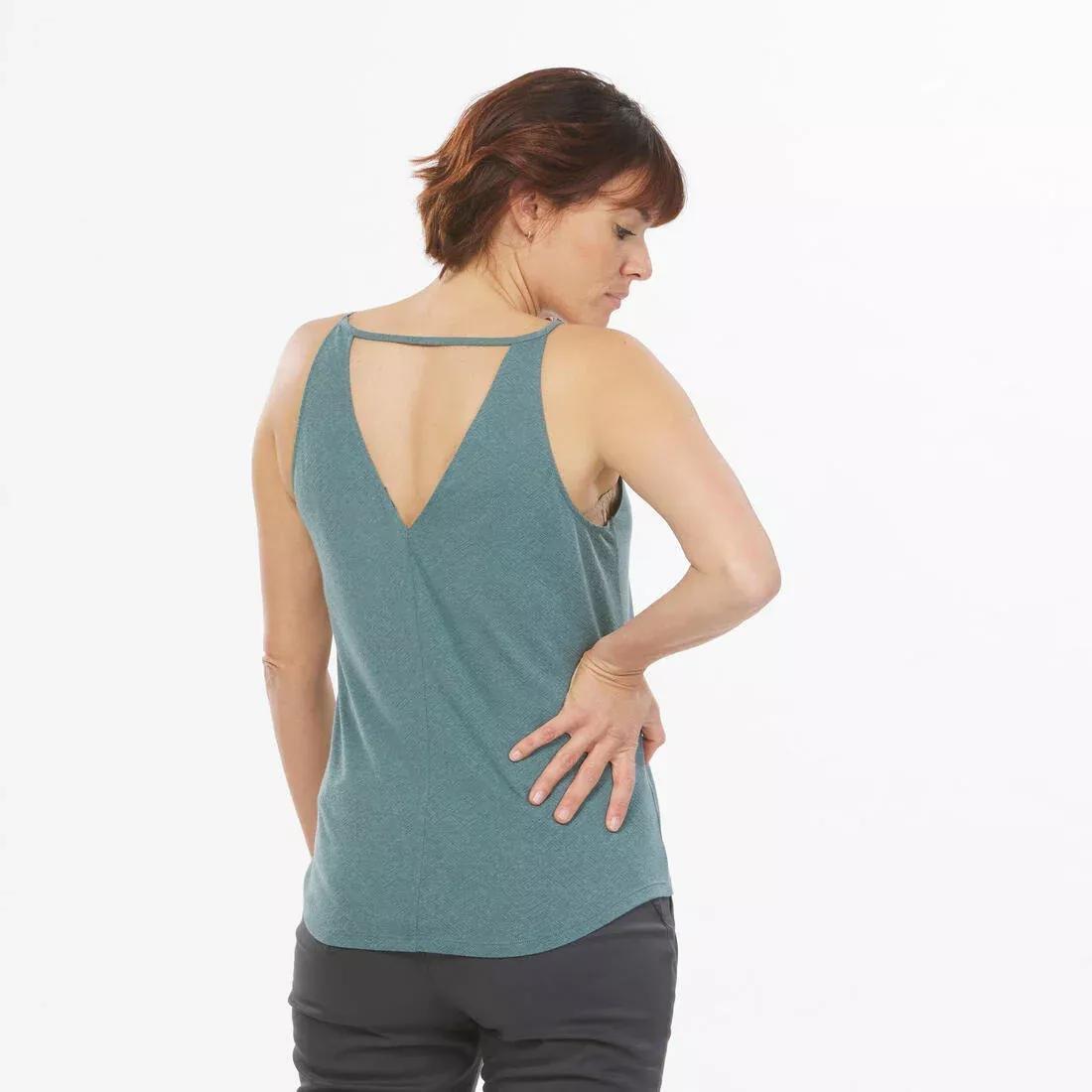 Women Hiking Vest - NH500, Khaki, No Color, large image number 6