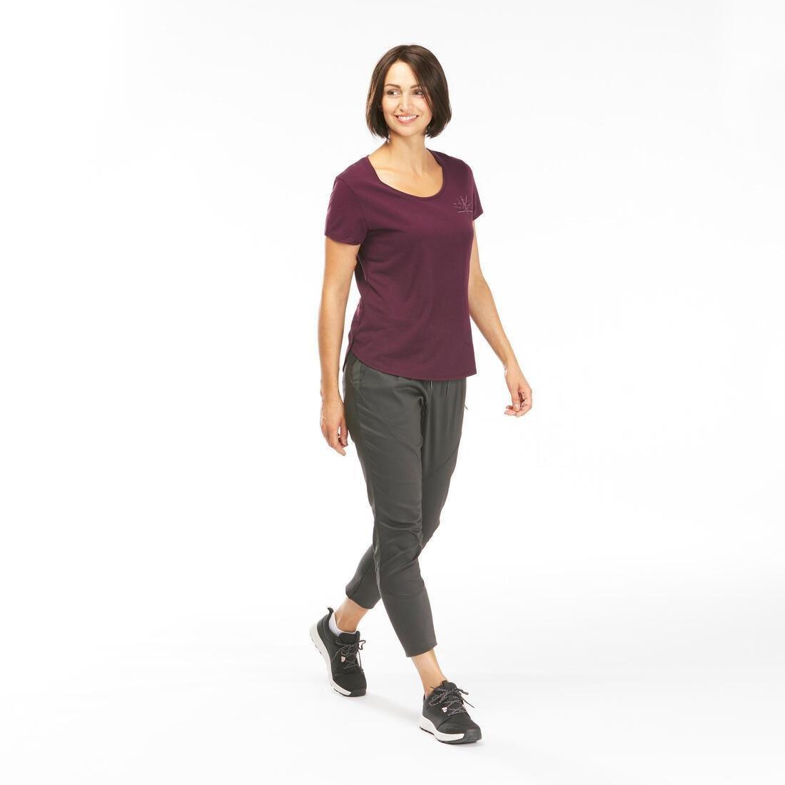 Women's Country Walking T-shirt, NH500, Frozen Cedar, , large image number 7