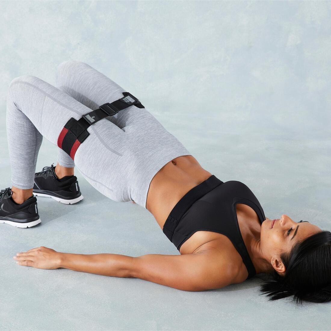 Adjustable Glute Band with Fastening, No Color, large image number 7