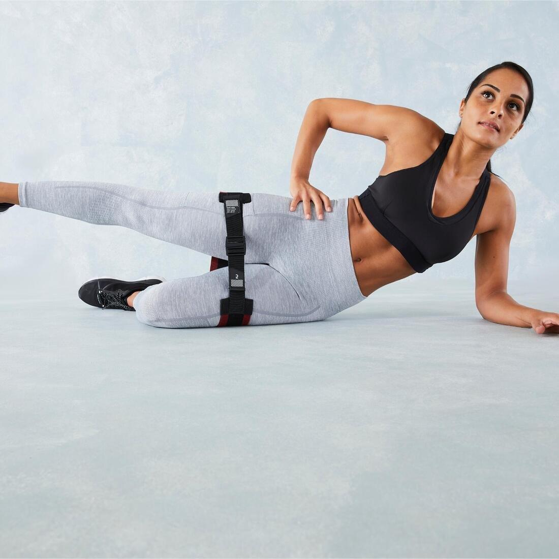 Adjustable Glute Band with Fastening, No Color, large image number 8
